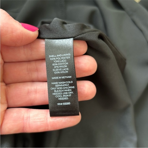 Express Black Lace Long Sleeve Dress - Picture 6 of 6